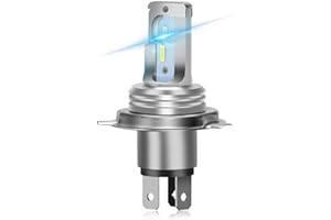 OPL5 H4 LED Motorcycle Headlight Bulb, 3600 Lumens Hi/Lo Beam 6000K Extemely Bright Xenon White Bulb, IP67 Waterproof All-in-one Plug and Play Conversion Kit (1 PCS)