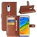 Produktbild Xiaomi Redmi 5 Plus Hülle, Vicstar Xiaomi Redmi 5 Plus Tasche Premium PU Leder Flip Case Ledertasche Dünn Schutzhülle mit Kartensteck Plätzen und Faltbare Ständer Handyhülle für Xiaomi Redmi 5 Plus