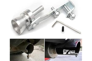 ERHUO Silber M Turbo whistle Sound Aluminiumlegierung Auto Turbo Sound Auspuff Whistle Rohr Endrohr Abblasventil Simulator Sound Booster Pfeife Turbo whistle Sound