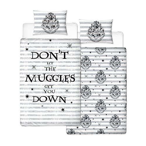 Harry-Potter-Bettbezug-Grau-135-x-200-cm