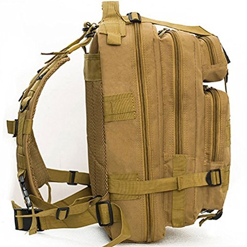 hmilydyk Tactical MOLLE Rucksack army Patrol 3P Military Sport Tasche für Camping Wandern Trekking wasserdicht 25L hautfarben