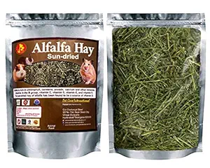 Pet Care International (PCI) Alfalfa Hay for Rabbit, Guinea Pig & Hamster, Sun Dried Diet with Rich in Vitamins D, Minerals & Calcium (400grm x 2) (Pack of 2)