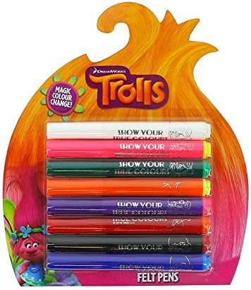 Trolls Movie Felt Pen (Pack of 8)
