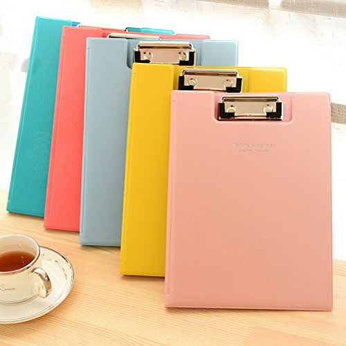 SAMAJU - carpeta con clip  Carpeta A5 de clip con tapa para conferencias A5 pr  ctica para escribir archivos    color rosa