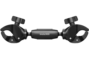 Insta360 Morsetto di supporto per fotocamera e selfie per moto, in plastica, rettangolare, girevole, non impermeabile