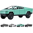 1:24 Scale Toy Trucks Pickup Model Pull Back Pick-Up Truck with Sound and Light, Alloy Diecast Truck Toys for Kids Gift or Vehicles Model Collection Enthusiasts (Green)
