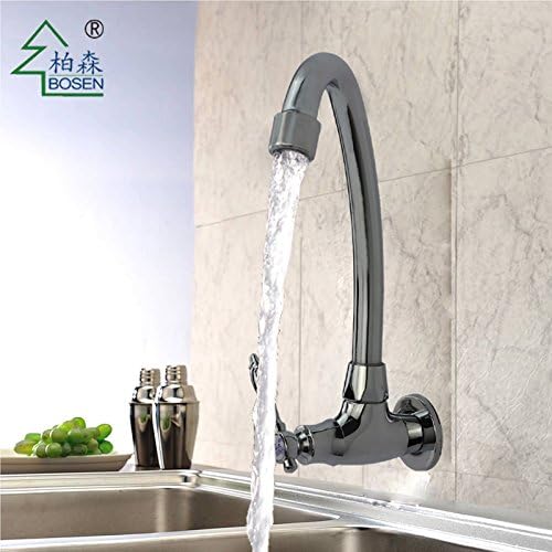 Bijjaladeva Antique Bathroom Sink Vessel Faucet Basin Mixer Tap The park's bosen full brass valve body 360 degrees rotation into the wall mounted single cold kitchen dish washing basin faucet water faucet bs106