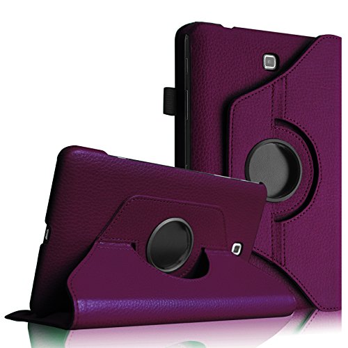 Fintie Samsung Galaxy Tab 4 7.0 Hülle - 360° Drehbarer Stand Smart Cover Case Schutzhülle Tasche Etui für Galaxy Tab 4 7.0 T230 T235 (7 Zoll) Tablet, Lila