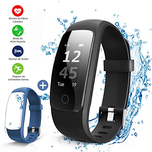 Pulsera Actividad con GPS Naixues Pulsera Inteligente con 14 Modos de Deporte Pulsómetro Monitor de Ritmo Cardíaco Impermeable IP67 Reloj Inteligente para IOS y Android