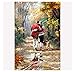 Produktbild Ölfarbe Malen Nach Zahlen DIY 5D Rahmenlose Liebhaber Im Wald Kits Acrylfarbe Auf Leinwand Blumen Moderne Wandkunst Bild Für Home Arts 40x50cm