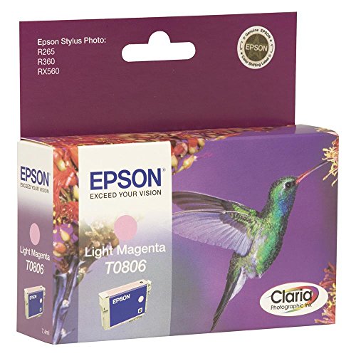 Epson T0806 Cartouche d'encre d'origine Magenta Clair
