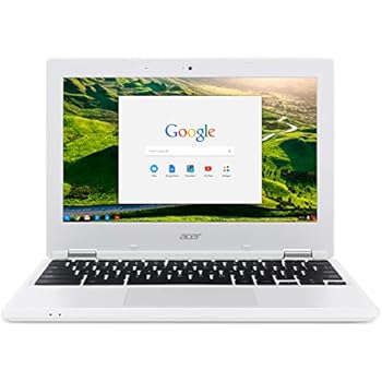 Acer Chromebook 11.6 inches Laptop CB3-131 Intel Celeron N2840 2 GB  16GB EMMC Chrome  White