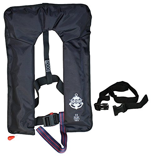 Preisvergleich Produktbild Vollautomatische Rettungsweste mit Schrittgurt und Bergeschlaufe