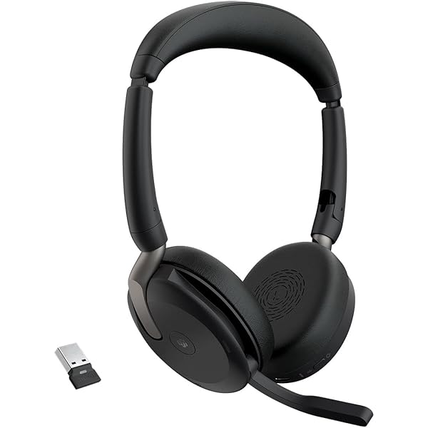 Jabra Evolve2 65 Flex - Stereo Bluetooth Headset with Wireless  