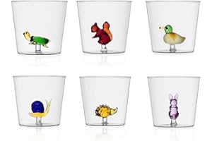 Ichendorf Animal Farm 2 Bicchiere Tumbler 35 Cl Set 6 Pz Colori Assortiti