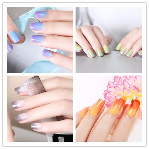 Gellen Thermo Nagellack auflösbarer Gel Nagellack UV Gel Farbwechsel 7.5ml 149 - 4