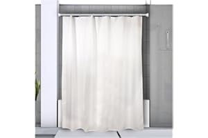 Spirella Magic Bright Finish rozszerzalny aluminiowy drążek do zasłony prysznicowej, 125 cm - 220 cm, Ø 21 mm, biały