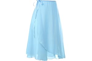 zffriction Gonnelino a Portafoglio da Balletto da Donna in Chiffon Lacci in Vita Regolabili Gonna da Balletto per Ragazza e Donna