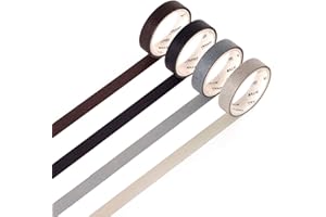 Yubbaex Taśma Washi w naturalnym kolorze pastelowa scrapbooking taśma klejąca papierowa do pamiętnika Bullet Journal, ozdobne rękodzieło, opakowanie prezentowe, scrapbooking (5 fajnych kolorów)