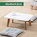 Produktbild Lzz Massivholz Wohnzimmer Schlafzimmer Bett Einfachen Esstisch Sofa Lernen Computer Kleinen Tisch (größe : 60 * 40 * 24.8cm)