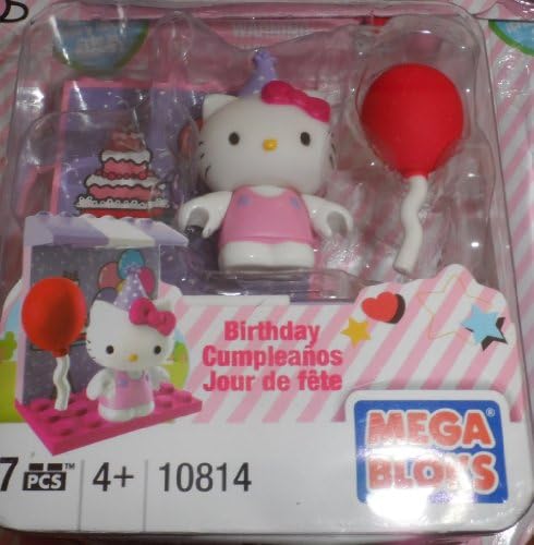Details about Hello Kitty Mega Bloks 7 Piece Birthday Sailor Rainy Day Chef Birthday Rainy Day Design Sailor