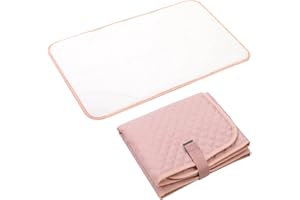 Lekebaby Cambiador plegable para bebé, portátil de viaje, acolchado rosa (MY-0006PK02UKEY)