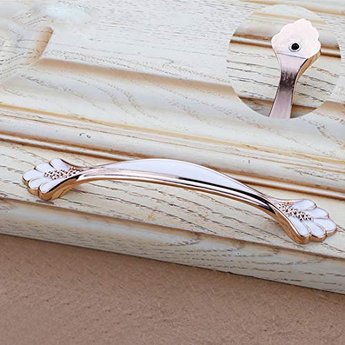 Preisvergleich Produktbild DFHJSXD Luxus Europäischen Bernstein Schuhschrank Schrank Griff Schubladenschrank Türgriff Solide Verdickung Kleine Griff-Porzellan Weiß