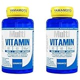 Yamamoto Nutrition Multi VITAMIN integratore alimentare multivitaminico ad ampio spettro con minerali (2 barattoli da 60 comp