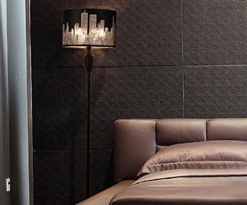 Nordic simple and stylish boutique bedroom den living room floor lamp black modern decorative lighting