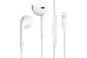 YMDEI Cuffie per iPhone,Auricolari iphone con filo Hi-Fi Stereo Cuffie,Auricolari In-Ear con Controllo del Volume e Microfono,Compatibile con iphone 11/12/11 Pro/12 Pro/13/13 Pro/14/14 Pro/8/7 Plus/X/XS/XR