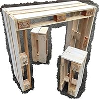 Palettenmöbel ~ Sitzgarnitur aus Europaletten ~ Tisch + 2 Hocker