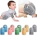 Produktbild Tacobear 5 Paar Baby Knieschoner Krabbelschoner Krabbelhilfe anti-Rutsch Verstellbarer Elastische Einhorn Kniebandage Knieschützer für Kinder