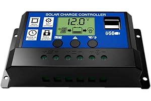 EPEVER Fuhuihe 30A LCD Dual USB contrôleur de charge solaire 12V / 24V Auto Switch avec contrôle de la minuterie de lumière (30A)