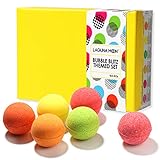 Lagunamoon Bath Bombs Gift Set, Natural Organic Handmade Fizzy Bath Bombs with Essential Oils for Body Relaxing Dry Skin Moisturizing,Perfect Gift Idea for Women, Men, Girls, Kids