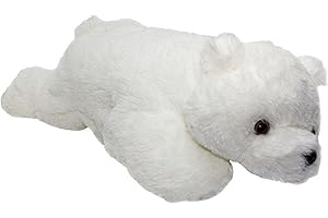 FRANZIS NÄHSTUBE Poduszka ziarnowa 40x20x10cm Niedzwiedz polarny (plüschtier) + Poduszka do dolu wisniowego Biala Pluszowa zabawka do terapii cieplem i zimnem Podkladk