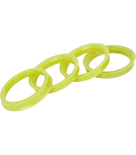 Anelli Centratori Per Cerchi Auto - Adattatori Da 66.6mm A 57.1mm, Plastica Gialla, Confezione Da 4 - Foto 4