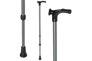 REBOTEC REHABILITATIONSMITTEL GMBH HANDY, anatomischer Gehstock verstellbar, anthrazit, rechts, Gehstöcke