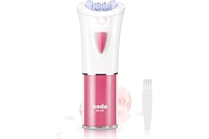 SOLITUZURODE Depiladora facial para mujer, depiladora facial para mujer con luz LED, mini epilatore per donne, per viso, zona bikini, Corpo, gambe, braccia