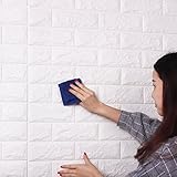 UMmaid Stick Tapete 3D Brick Wall Sticker Selbstklebendes Wandpaneel Wand Dekoration 60X30CM (10pc) - 6