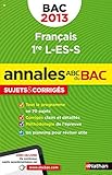 ANNALES BAC 2013 FRANCAIS 1ER