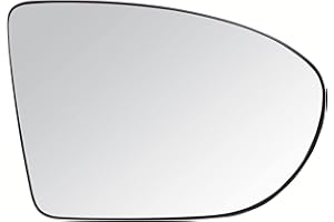 BSSTORE Placa de Cristal de Espejo Retrovisor Térmico para Qashqai (J10, NJ10) de 2007 a 2013 (Derecho - Lado del Pasajero)