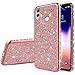 Produktbild Jinghuash Kompatibel mit Huawei Honor 8X Max Handyhülle Glitzer Bling Glänzend Strass Diamant Hülle Ultradünn Stoßfest Überzug TPU Silikon Tasche Schutzhülle für Huawei Honor 8X Max-Roségold