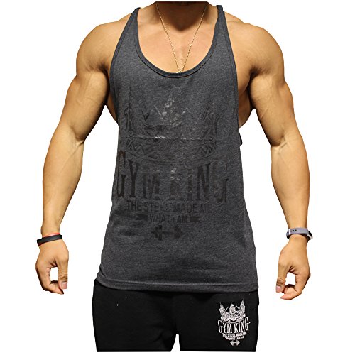 Gym King Stringer Tank Top Bodybuilding Tank The Steel made me what i am, Gymking