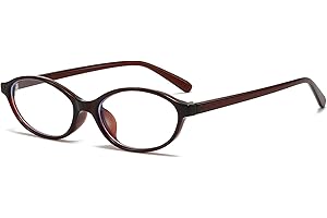 LJCZKA Owalne okulary z niebieskim światłem dla kobiet mężczyzn małe kocie oko ramka przeciw oczom satynowy ból głowy okulary Y2K przezroczyste soczewki do czytania gier komputerowych