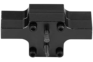 DILWE RC Auto Getriebe, Aluminiumlegierung Fernbedienung Getriebe mit Schrauben für WPL 1/16 Military Truck RC Auto Upgraded Teil RC Modell Zubehör(Schwarz)