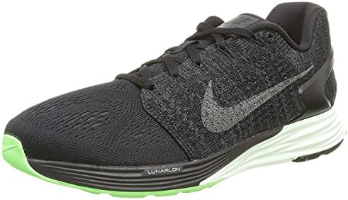 Nike Men’s Lunarglide 7 LB Running Shoes, Black, 8 UK