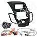 Produktbild Einbauset : Autoradio Doppel-DIN 2-DIN Radioblende Radio Blende Halterung schwarz + ISO Radioanschlusskabel Radio Adapter + Fakra Antennenadapter Ford Fiesta (JA8) 10/2008 - 01/2013 (nur für Fahrzeuge mit Multifunktionsdisplay)