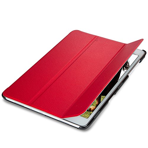 Galaxy Tab A 9.7 Hülle, JETech Slim Fit Galaxy Tab A 9.7 Hülle Schutzhülle Tasche Etui mit Ständer Funktion und Eingebautem Magnet für Einschlaf/Aufwach für Samsung Galaxy Tab A (9.7 Wi-Fi T550N / LTE T555N) Smart Case Cover (Rot) - 5