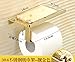 Produktbild STAZSX 304 Edelstahl Mobiltelefon Papier Handtuchhalter Toilettenpapier Handtuch Bad Telefon Taschentuch Box WC Toilettenpapier Toiletten Toilettenpapier Box, hübsches Gold