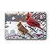 Produktbild Ms Right Fashionable Cardinals Birds On The Branch Winter Snow Tree Thickness Doormat - Quick Drying Door Mat Home Decoration